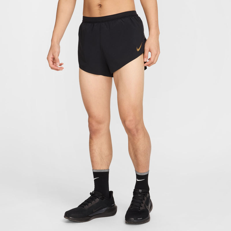 Men's Aeroswift x Jakob Dri-FIT ADV 2" Brief-Lined Running Shorts (010 - Black/Metallic Gold)