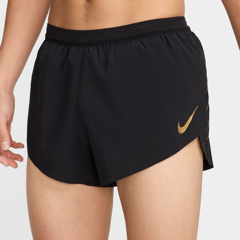 Men's Aeroswift x Jakob Dri-FIT ADV 2" Brief-Lined Running Shorts (010 - Black/Metallic Gold)