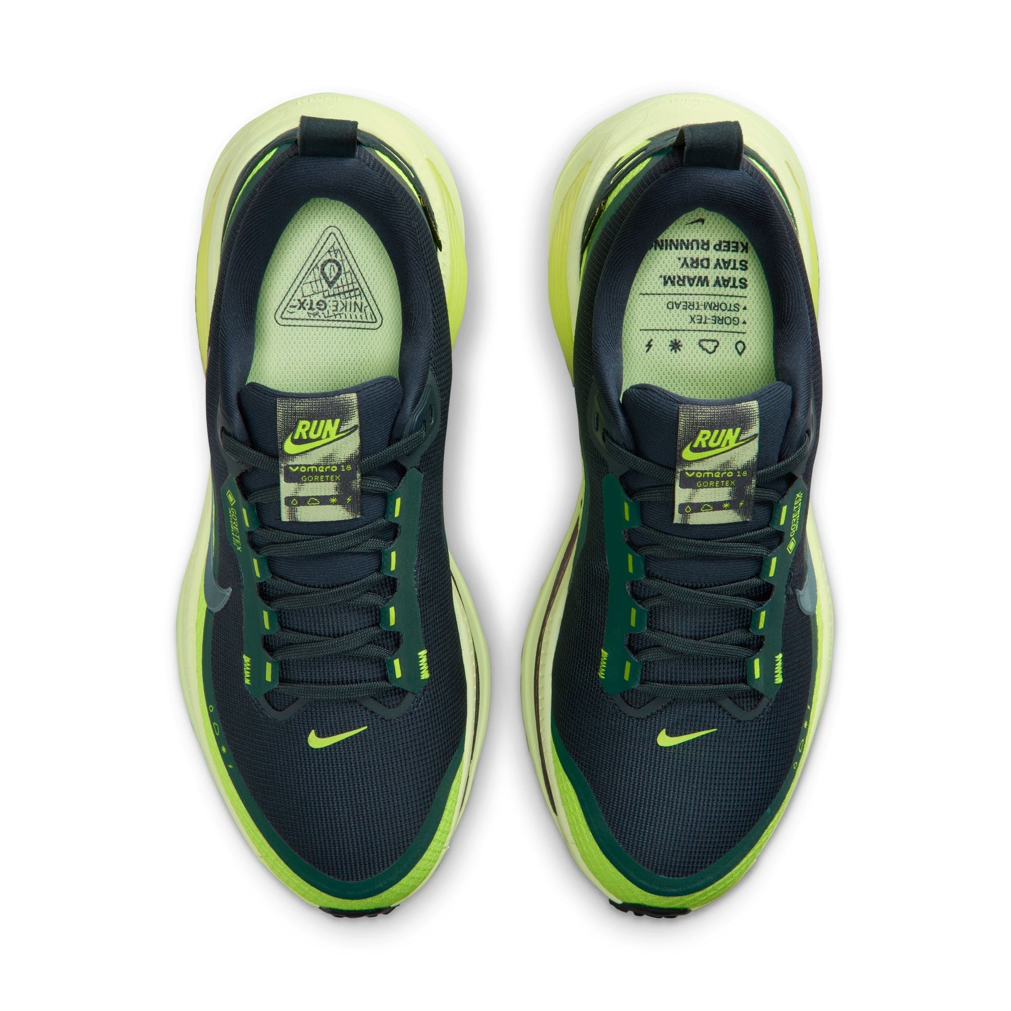 Women's Vomero 18 GORE-TEX (300 - Seaweed/Seaweed-Lt Liquid Lime