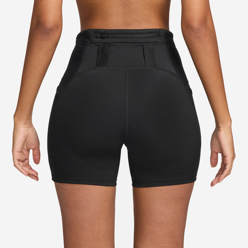 Women's Dri-FIT High-Waisted 4" Tight Running Shorts (010 - Black/Black)
