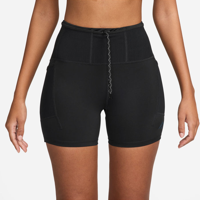 Women's Dri-FIT High-Waisted 4" Tight Running Shorts (010 - Black/Black)