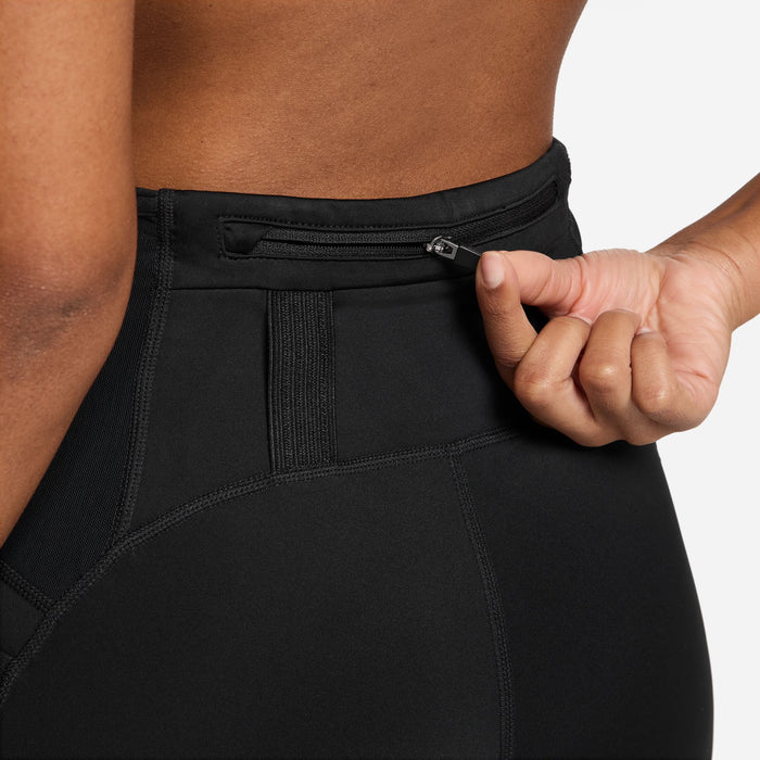 Women's Dri-FIT High-Waisted 4" Tight Running Shorts (010 - Black/Black)