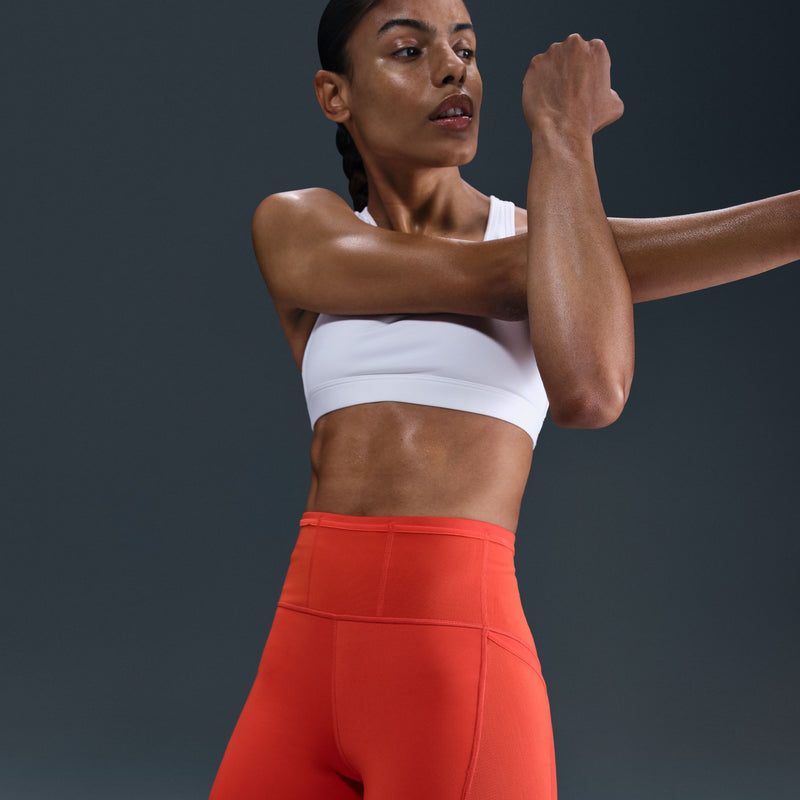 Women's Dri-FIT High-Waisted 4" Tight Running Shorts (633 - Picante Red/Black)