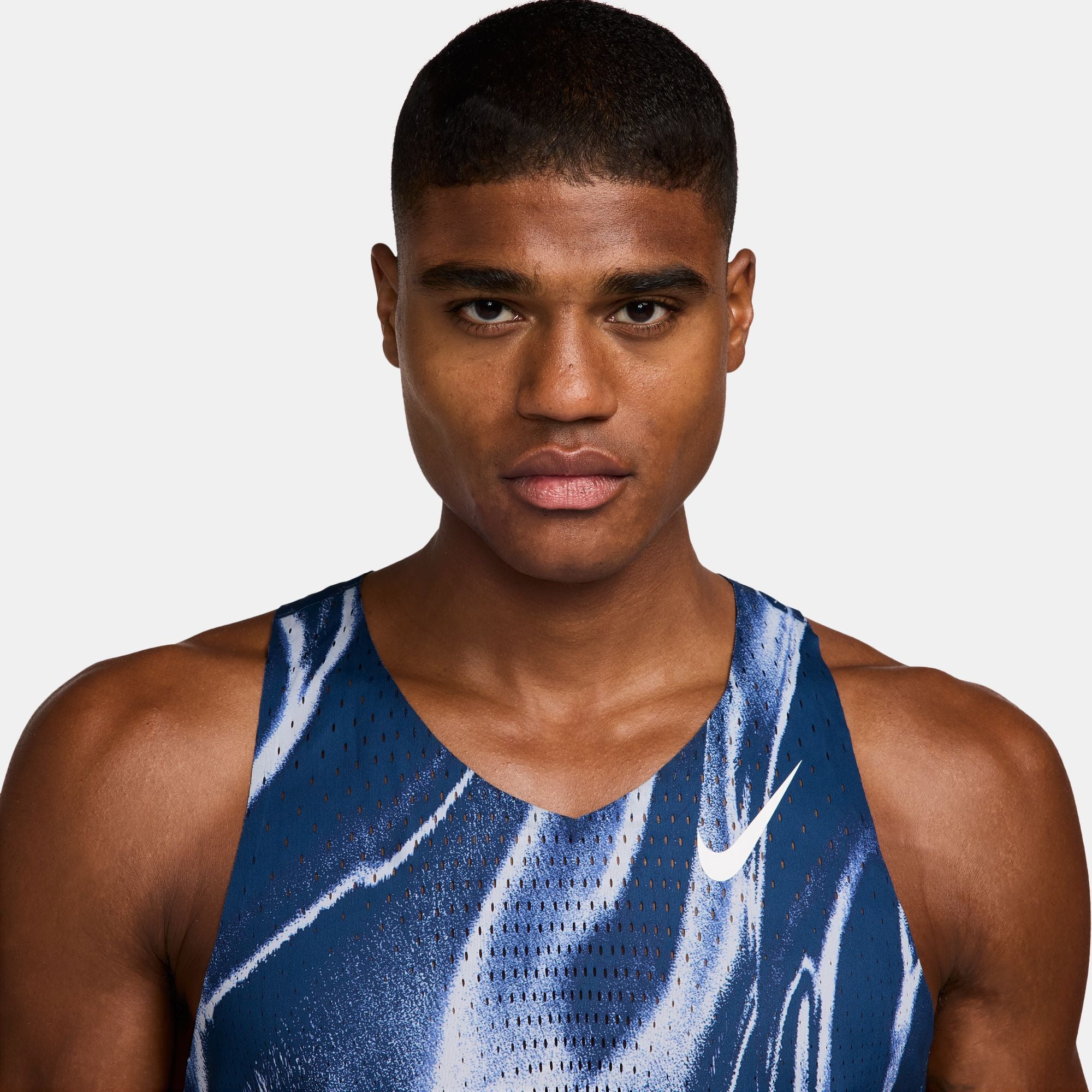 Men's AeroSwift Dri-FIT ADV Singlet (492 - Coastal Blue/White