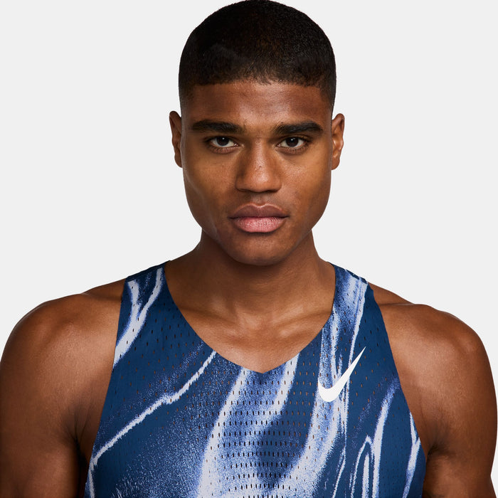 Men's AeroSwift Dri-FIT ADV Singlet (492 - Coastal Blue/White)