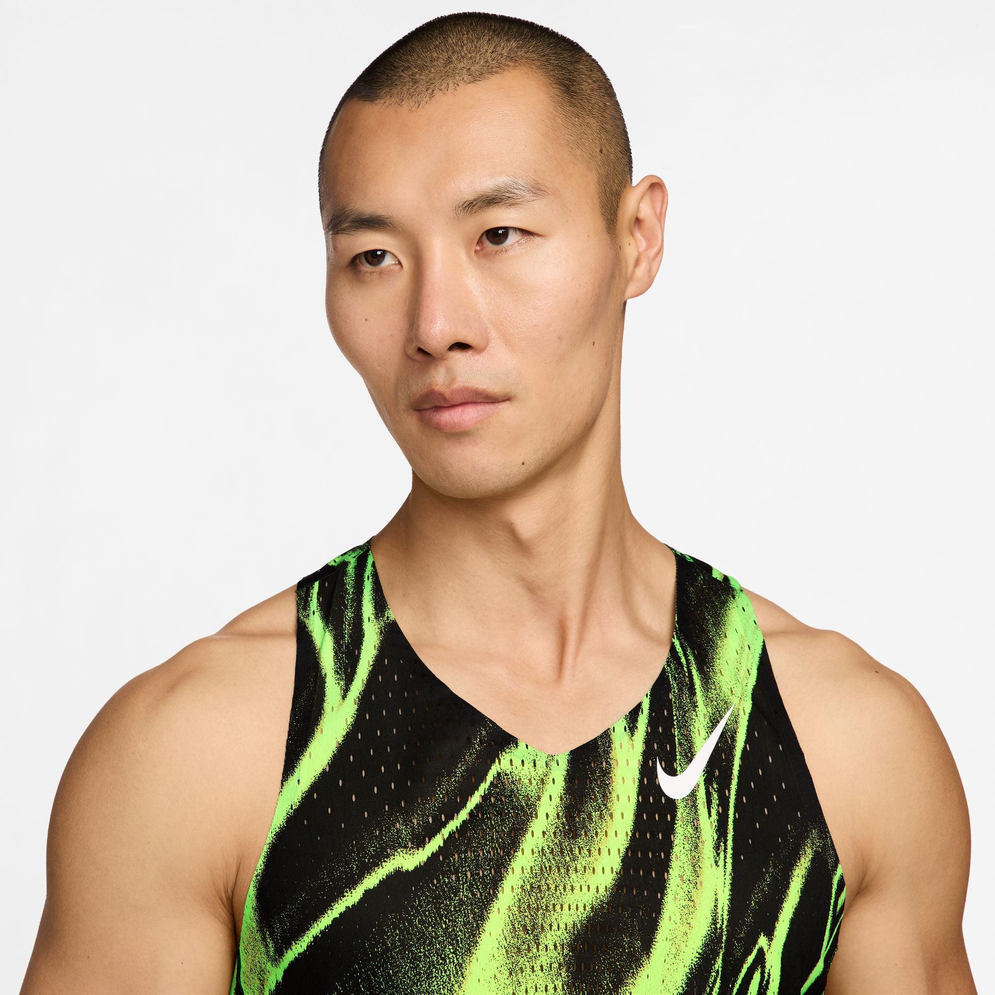 Men's AeroSwift Dri-FIT ADV Singlet (702 - Volt/White) — TC Running Co