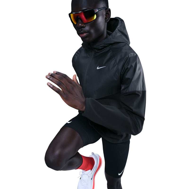 Men's Miler Repel Winterized Running Jacket (010 - Black/Anthracite/Reflective Silver)
