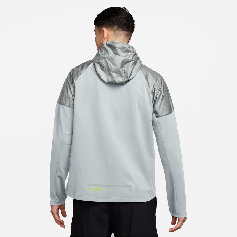 Men's Miler Repel Winterized Running Jacket (043 - Pure Platinum/Reflective Silver)