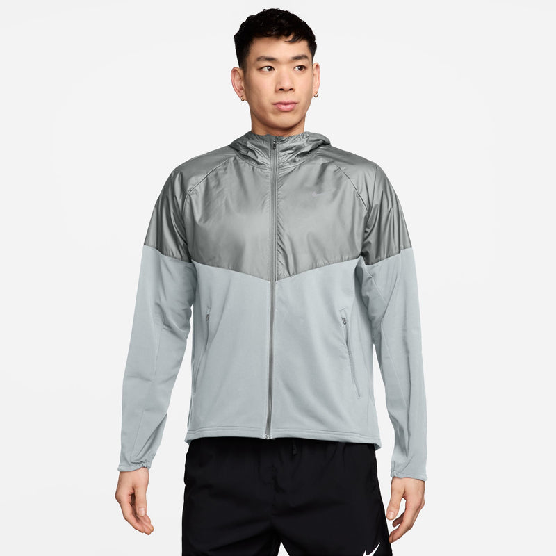 Men's Miler Repel Winterized Running Jacket (043 - Pure Platinum/Reflective Silver)