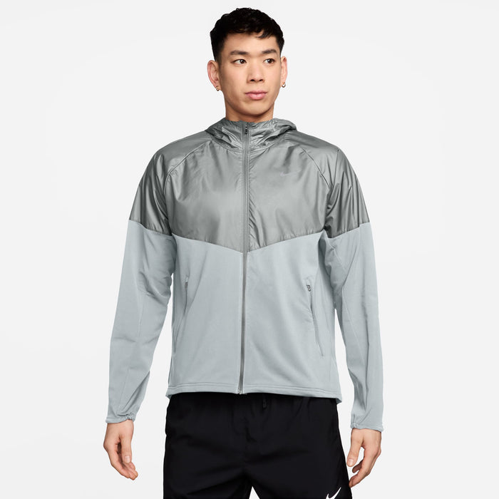 Men's Miler Repel Winterized Running Jacket (043 - Pure Platinum/Reflective Silver)