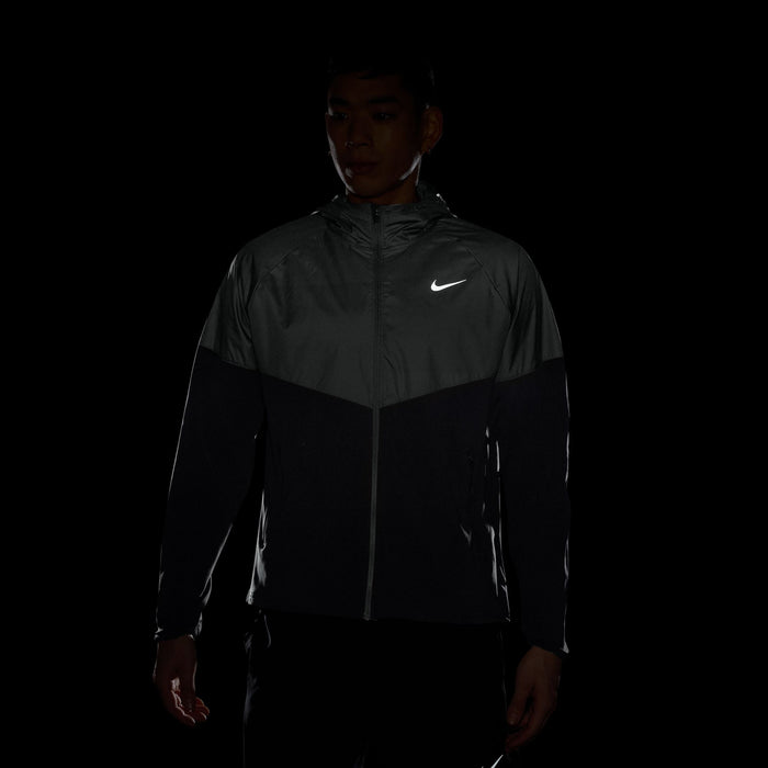 Men's Miler Repel Winterized Running Jacket (043 - Pure Platinum/Reflective Silver)