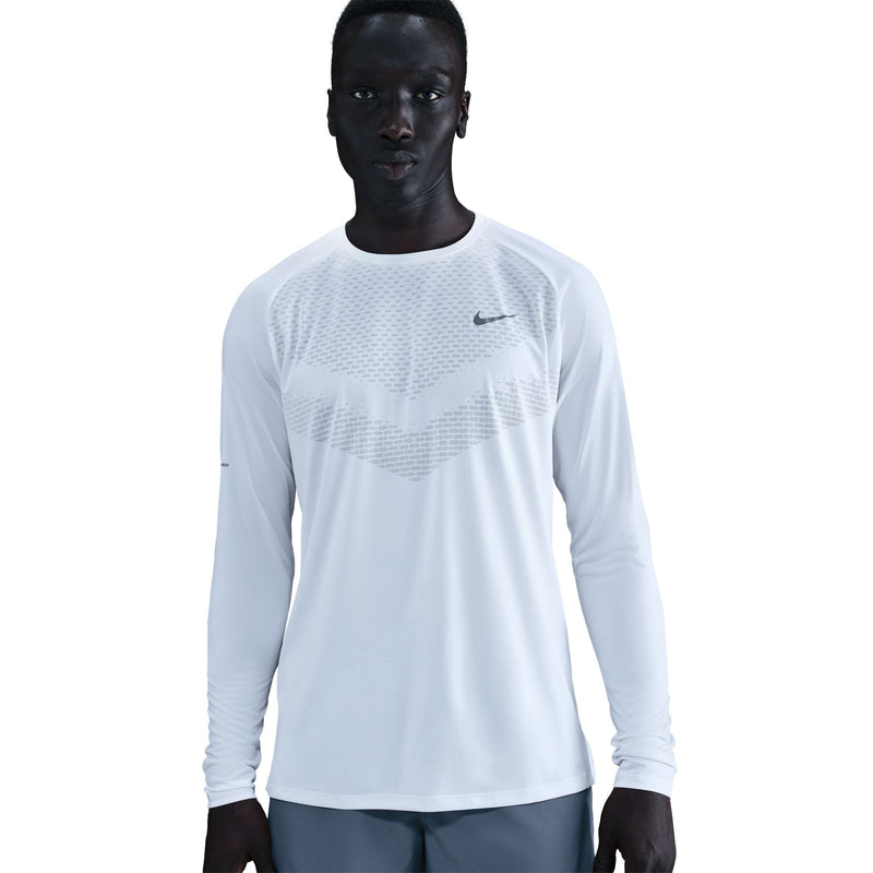 Men's Stride Dri-FIT ADV Long-Sleeve Running Top (100 - White/Reflective Silver)