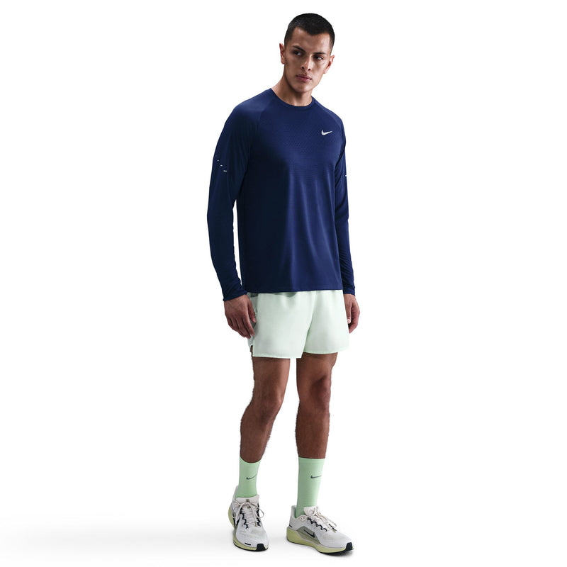 Men's Stride Dri-FIT ADV Long-Sleeve Running Top (492 - Blue Void/Reflective Silver)