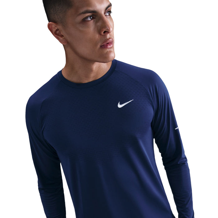 Men's Stride Dri-FIT ADV Long-Sleeve Running Top (492 - Blue Void/Reflective Silver)