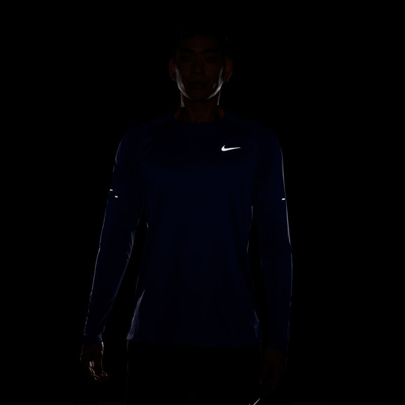 Men's Stride Dri-FIT ADV Long-Sleeve Running Top (492 - Blue Void/Reflective Silver)