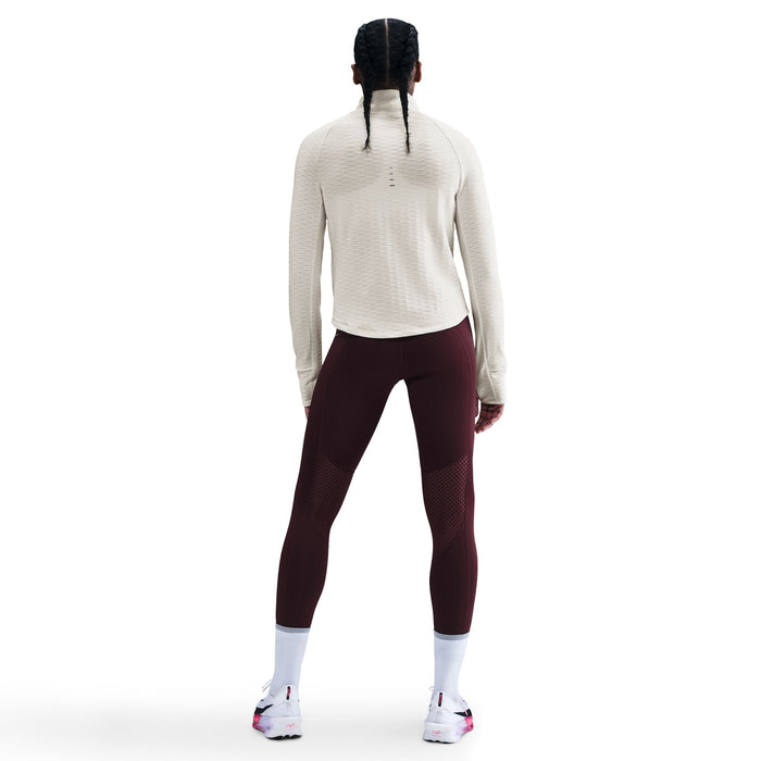 Women's Swift Therma-FIT Turtle-Neck Running Top (133 - Sail/Reflective Silver)