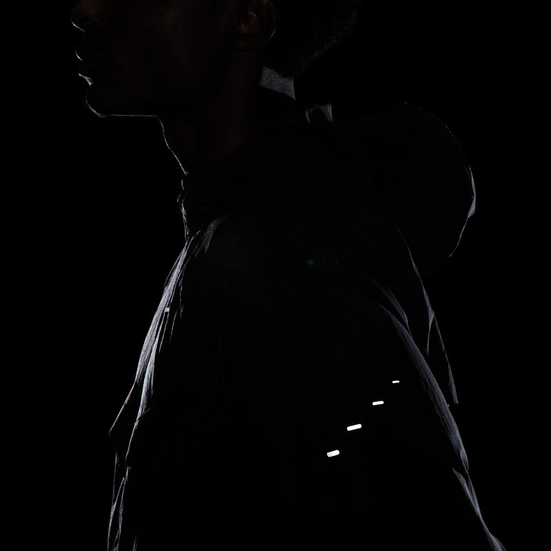 Men's Stride Repel UV Running Jacket (010 - Black/Black-Reflective Silver)