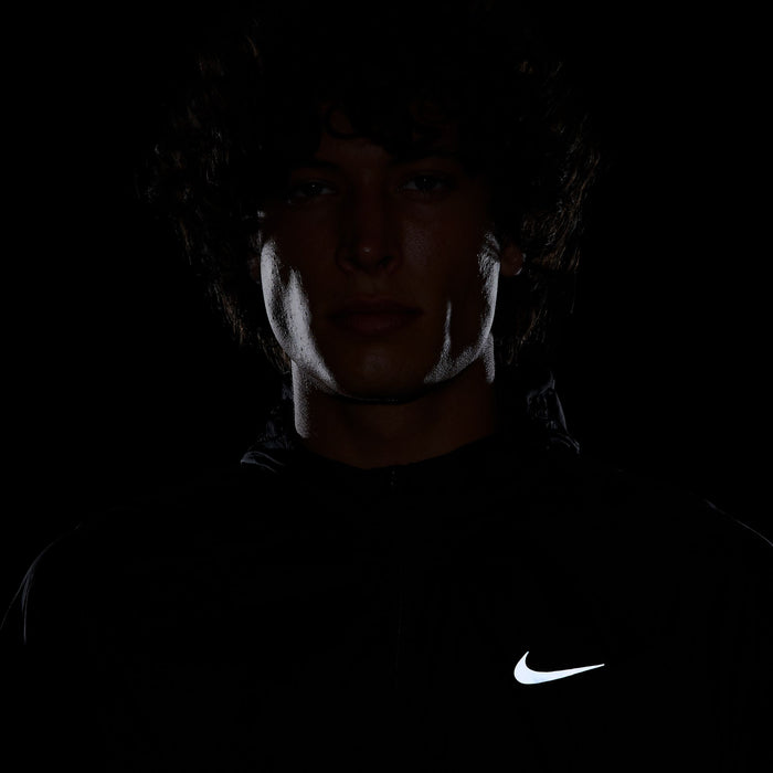 Men's Stride Repel UV Running Jacket (010 - Black/Black-Reflective Silver)