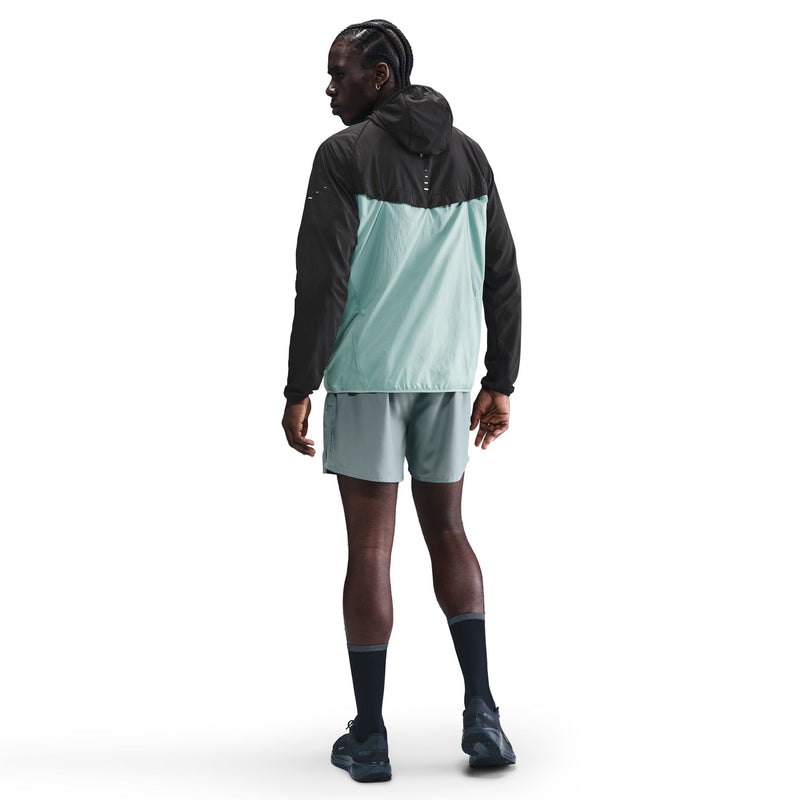 Men's Stride Repel UV Running Jacket (014 - Black/Cannon-Reflective Silver)