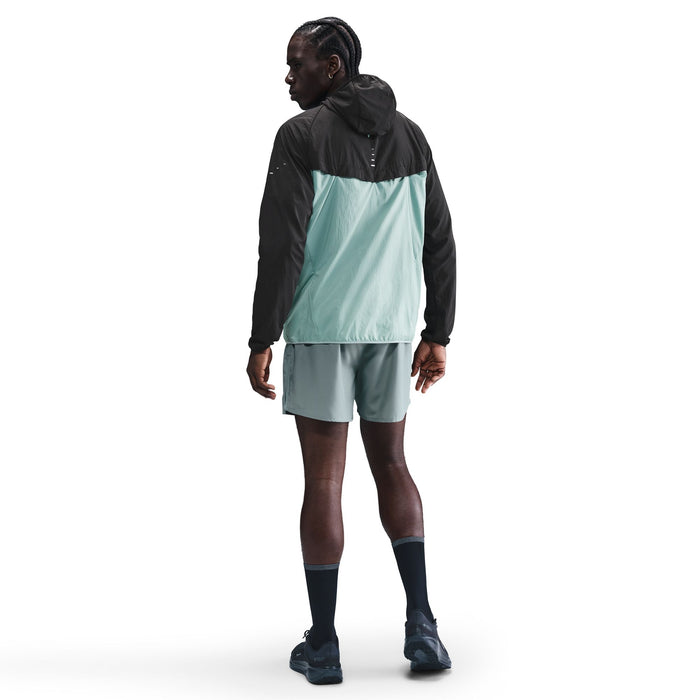 Men's Stride Repel UV Running Jacket (014 - Black/Cannon-Reflective Silver)