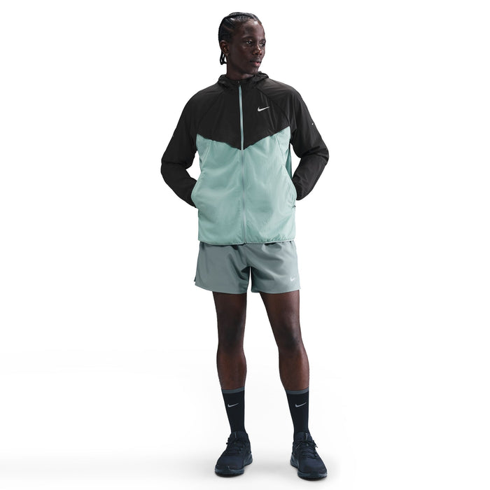 Men's Stride Repel UV Running Jacket (014 - Black/Cannon-Reflective Silver)