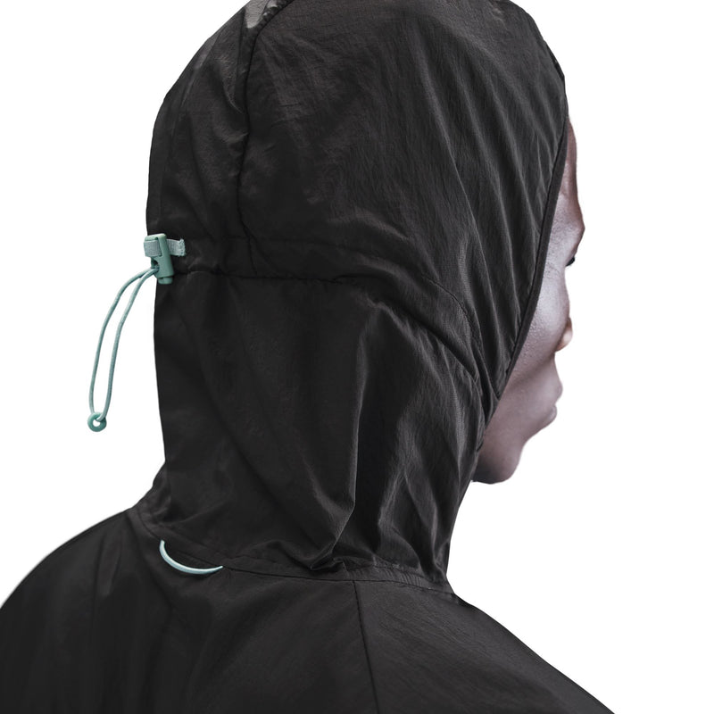 Men's Stride Repel UV Running Jacket (014 - Black/Cannon-Reflective Silver)