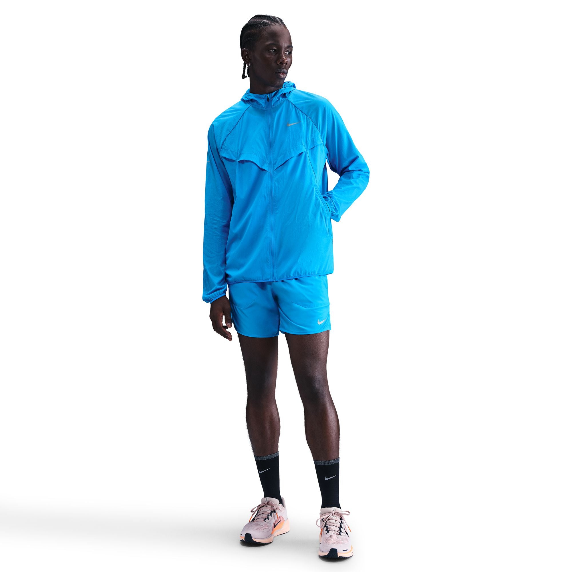 Men's Stride Repel UV Running Jacket (446 - Blue Hero/Blue Hero