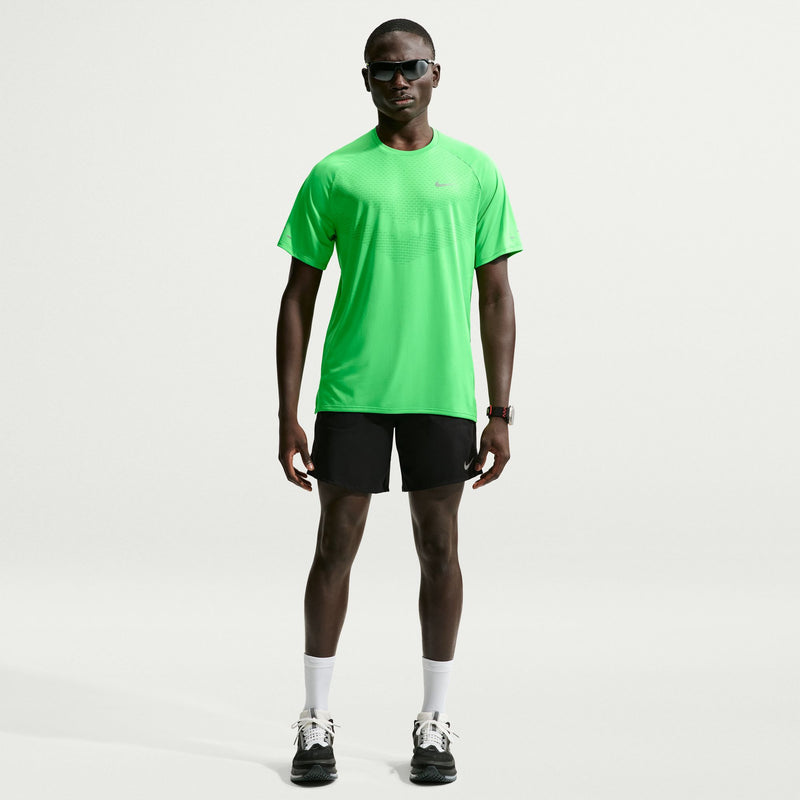 Men's Stride Dri-FIT ADV Short-Sleeve Running Top (329 - Green Spark/Reflective Silver)