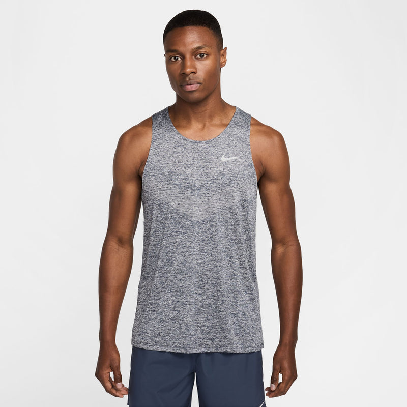 Men's Stride Dri-FIT ADV Running Tank Top (437 - Thunder Blue/Heather/Reflective Silver)