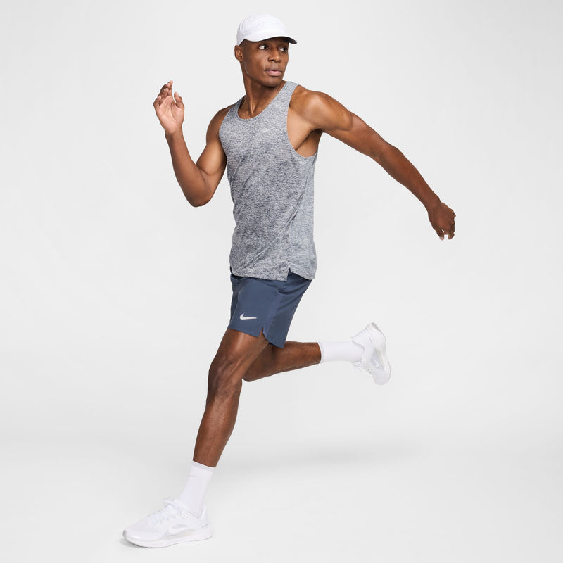 Men's Stride Dri-FIT ADV Running Tank Top (437 - Thunder Blue/Heather/Reflective Silver)