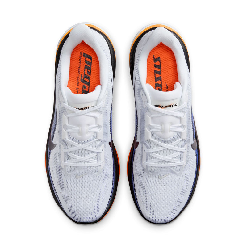 Men's Pegasus 42 (102 - White/Metallic Silver-Lapis-Total Orange)