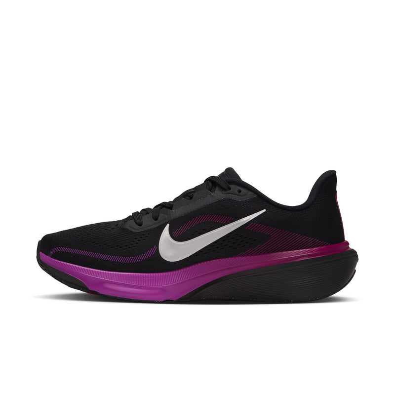 Women's Pegasus 42 (Black/Metallic Silver-Vivid Purple)
