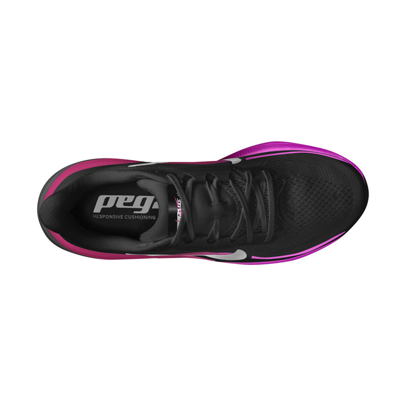Women's Pegasus 42 (Black/Metallic Silver-Vivid Purple)