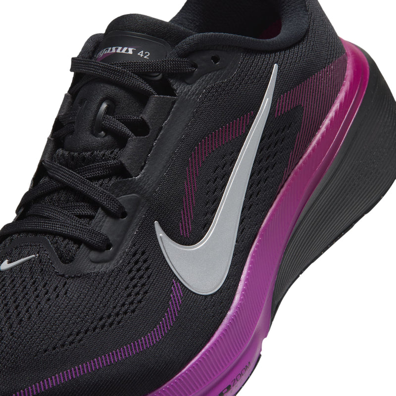 Women's Pegasus 42 (Black/Metallic Silver-Vivid Purple)