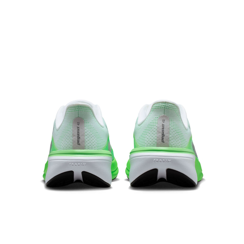 Women's Pegasus 42 (101 - White/Metallic Silver-Green Strike)