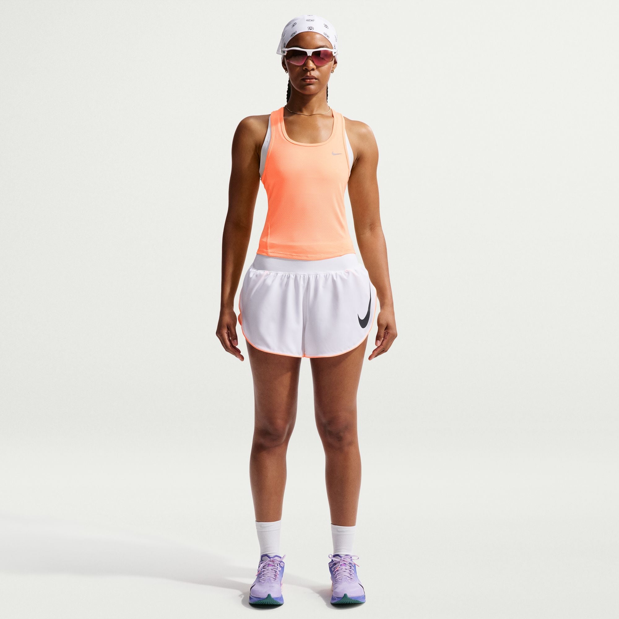 Women's Tempo Dri-FIT ADV Cropped Mesh Tank Top (852 - Orange