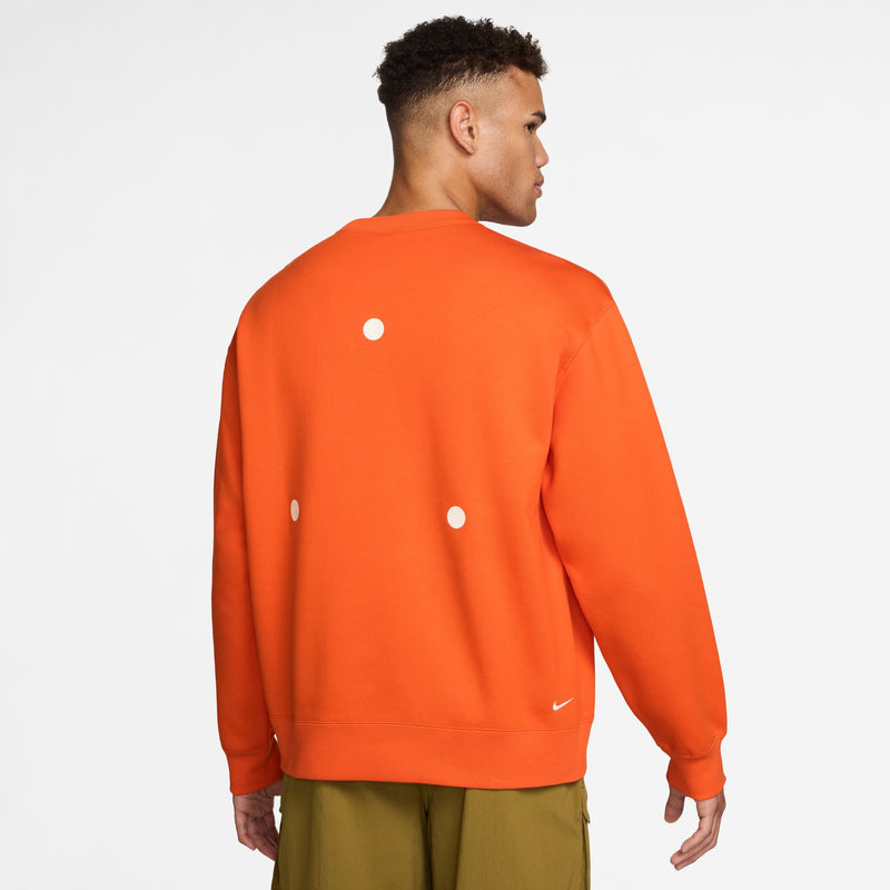 Men's ACG "Tuff Fleece" Therma-FIT Pullover Crew-Neck Sweatshirt (819 - Safety Orange)