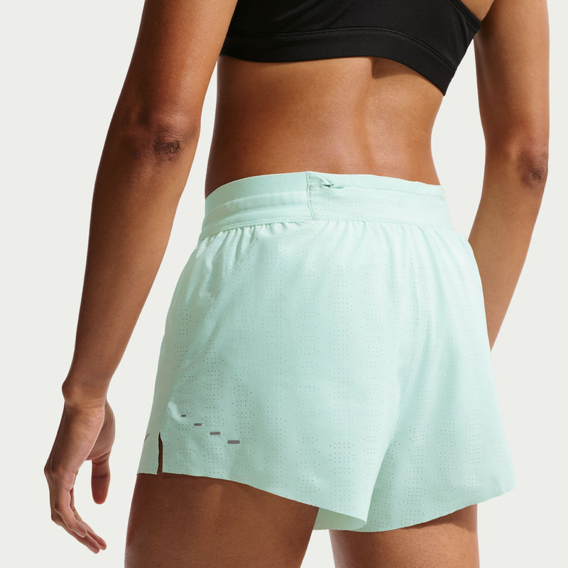 Women's Swift Breathe Dri-FIT Mid-Rise 2.5" Brief-Lined Running Shorts (394 - Barely Green/Photon Dust/Reflective Silver)