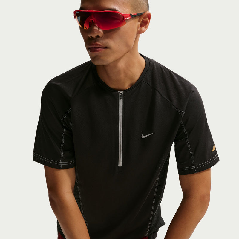 Men's Retro Dri-Fit Short-Sleeve Running Top (010 - Black/Black/Black/Reflective Silver)