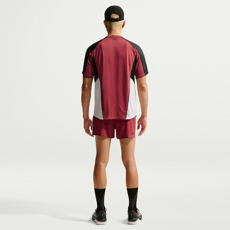 Men's Retro DRI-FIT ADV 4" Brief-lined Running Shorts (613 - Team Crimson/Black/Reflective Silver)