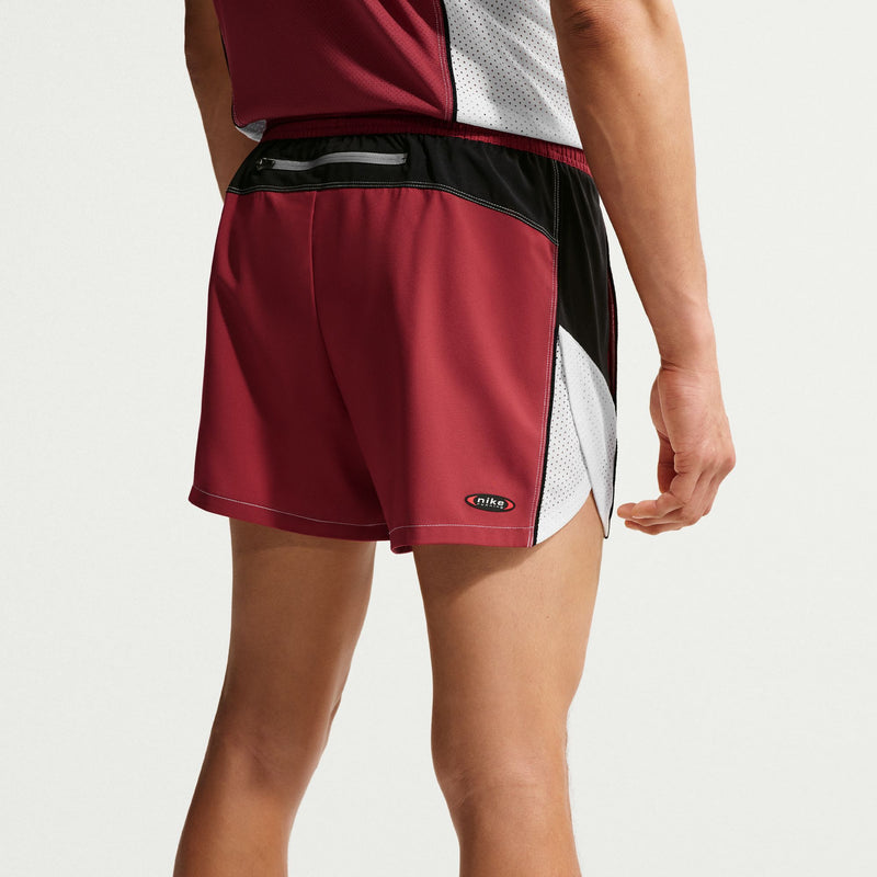 Men's Retro DRI-FIT ADV 4" Brief-lined Running Shorts (613 - Team Crimson/Black/Reflective Silver)