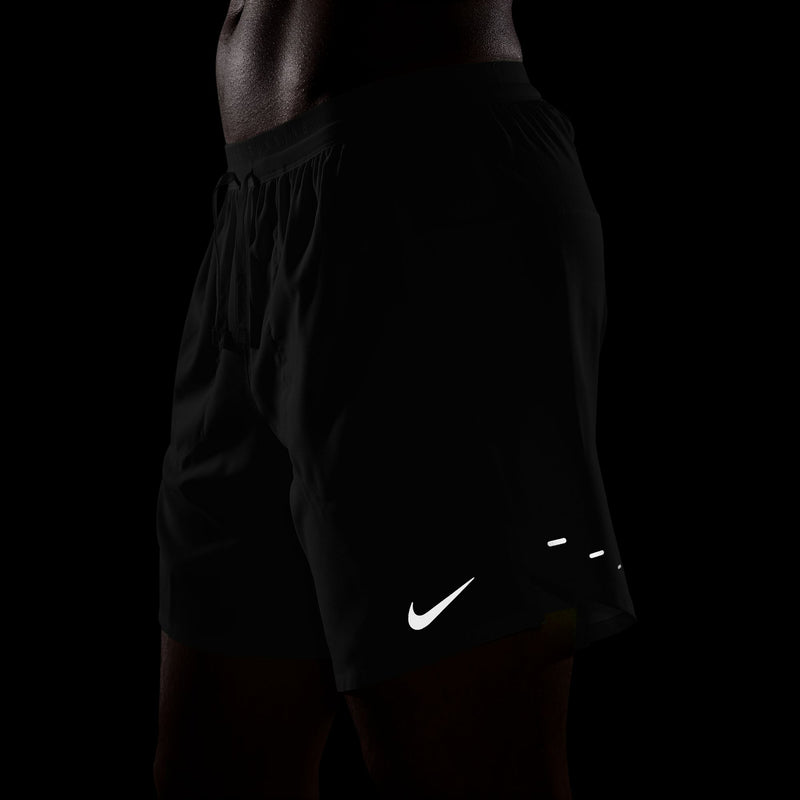 Men's Stride Dri-FIT 7" 2-in-1 Running Shorts (010 - Black/Reflective Silver)