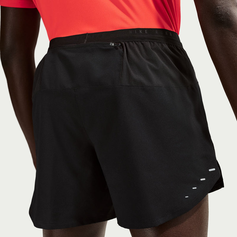 Men's Stride Dri-FIT 5" Brief-Lined Running Shorts (010 - Black/Reflective Silver)