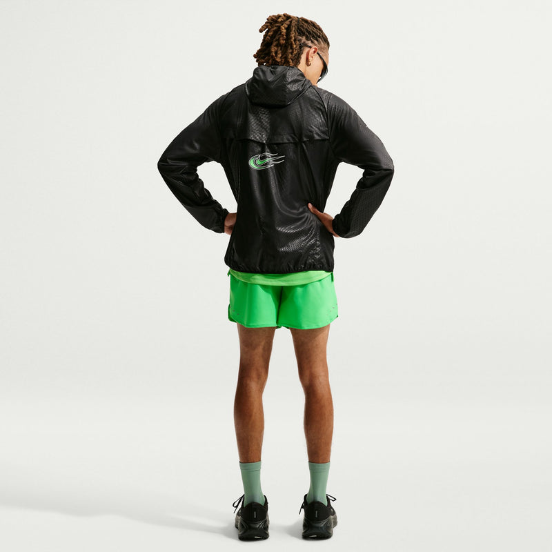 Men's Stride Dri-FIT 5" Brief-Lined Running Shorts (329 - Green Spark/Reflective Silver)