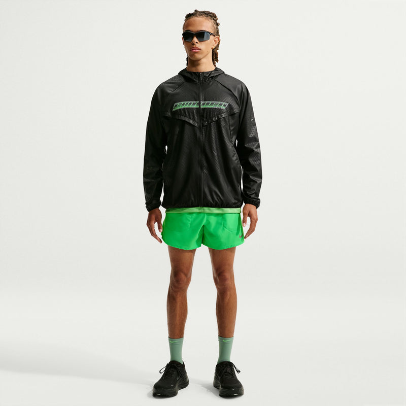 Men's Stride Dri-FIT 5" Brief-Lined Running Shorts (329 - Green Spark/Reflective Silver)
