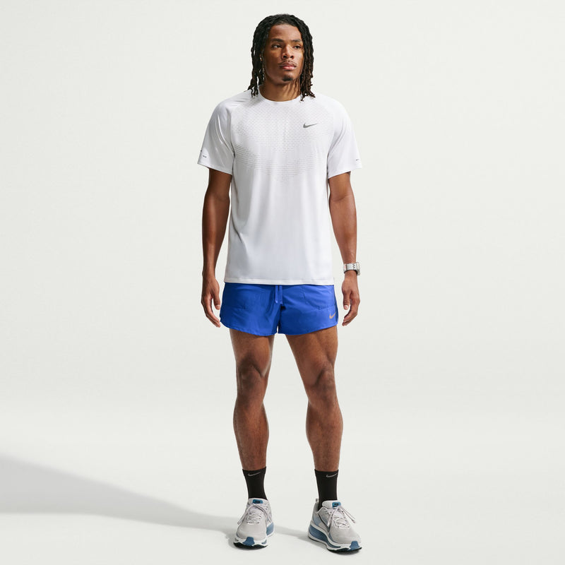 Men's Stride Dri-FIT 5" Brief-Lined Running Shorts (405 - Hyper Royal/Reflective Silver)