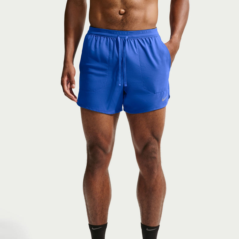 Men's Stride Dri-FIT 5" Brief-Lined Running Shorts (405 - Hyper Royal/Reflective Silver)