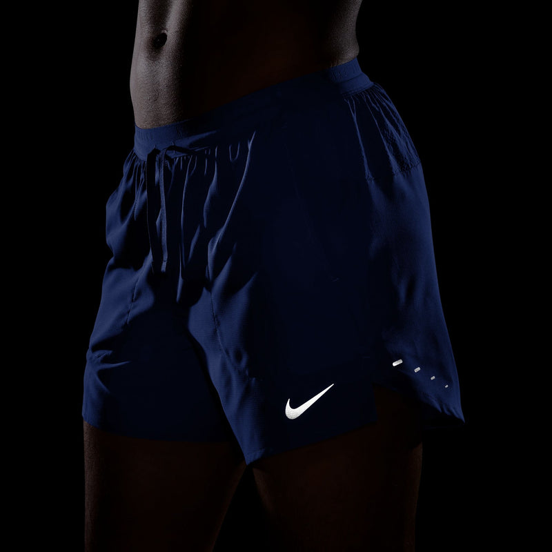 Men's Stride Dri-FIT 5" Brief-Lined Running Shorts (405 - Hyper Royal/Reflective Silver)