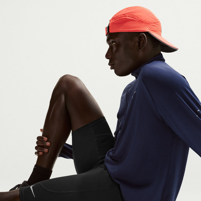 Men's Stride Dri-FIT 1/2-Length Running Tights (010 - Black/Reflective Silver)