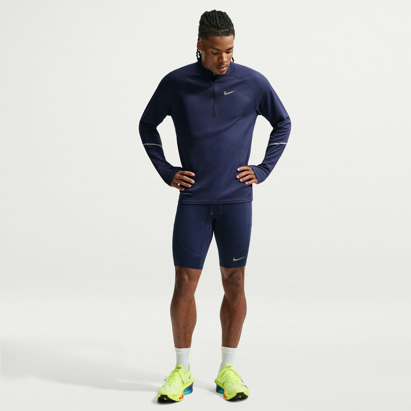 Men's Stride Dri-FIT 1/2-Length Running Tights (410 - Midnight Navy/Reflective Silver)